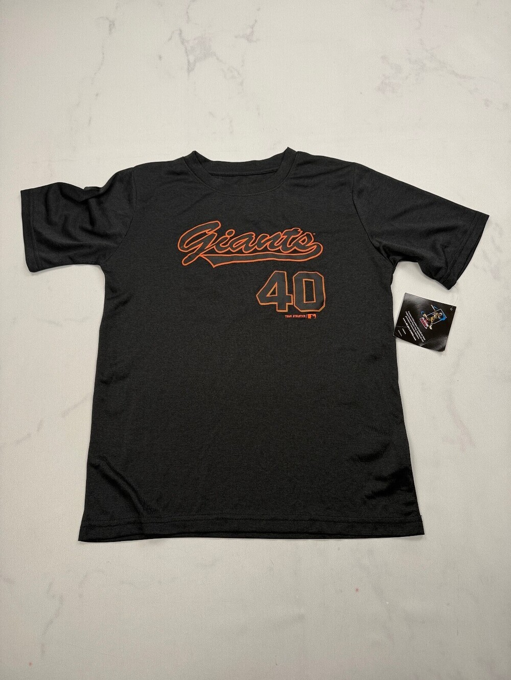 Team Athletics San Francisco Giants Madison Bumgarner #40 T Shirt - Boys 6/7